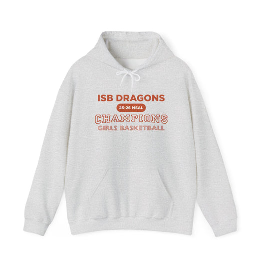 ISB Dragons Girls Basketball Champions 25-26 MSAL Unisex Heavy Blend™ Hooded Sweatshirt