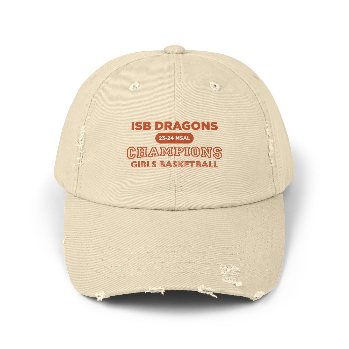 ISB Dragons Girls Basketball Champions Unisex Distressed Cap