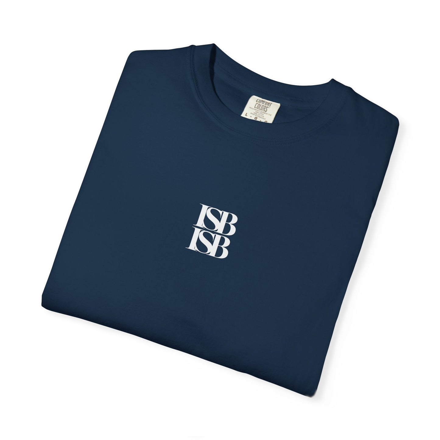 ISB ISB Minimal Monogram T-Shirt — Small Centered "ISB" Logo Cotton Tee