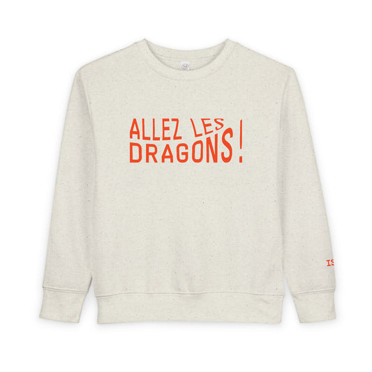 "Allez Les Dragons!" Toddler Sweatshirt - Cheer Sweatshirt for Kids