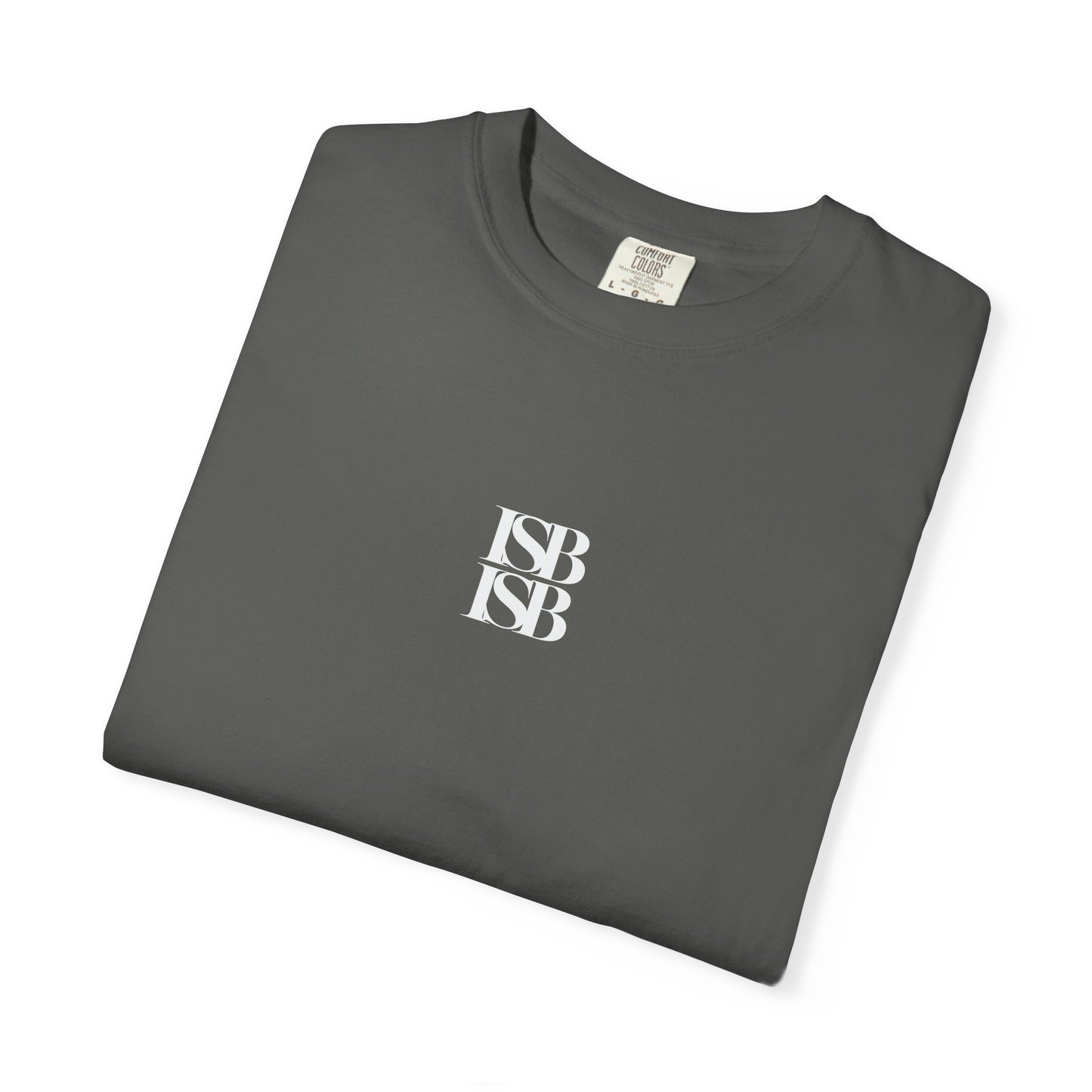 ISB ISB Minimal Monogram T-Shirt — Small Centered "ISB" Logo Cotton Tee