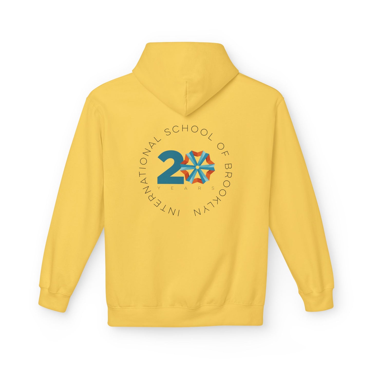 International School of Brooklyn 20th Anniversary Timeline Hoodie