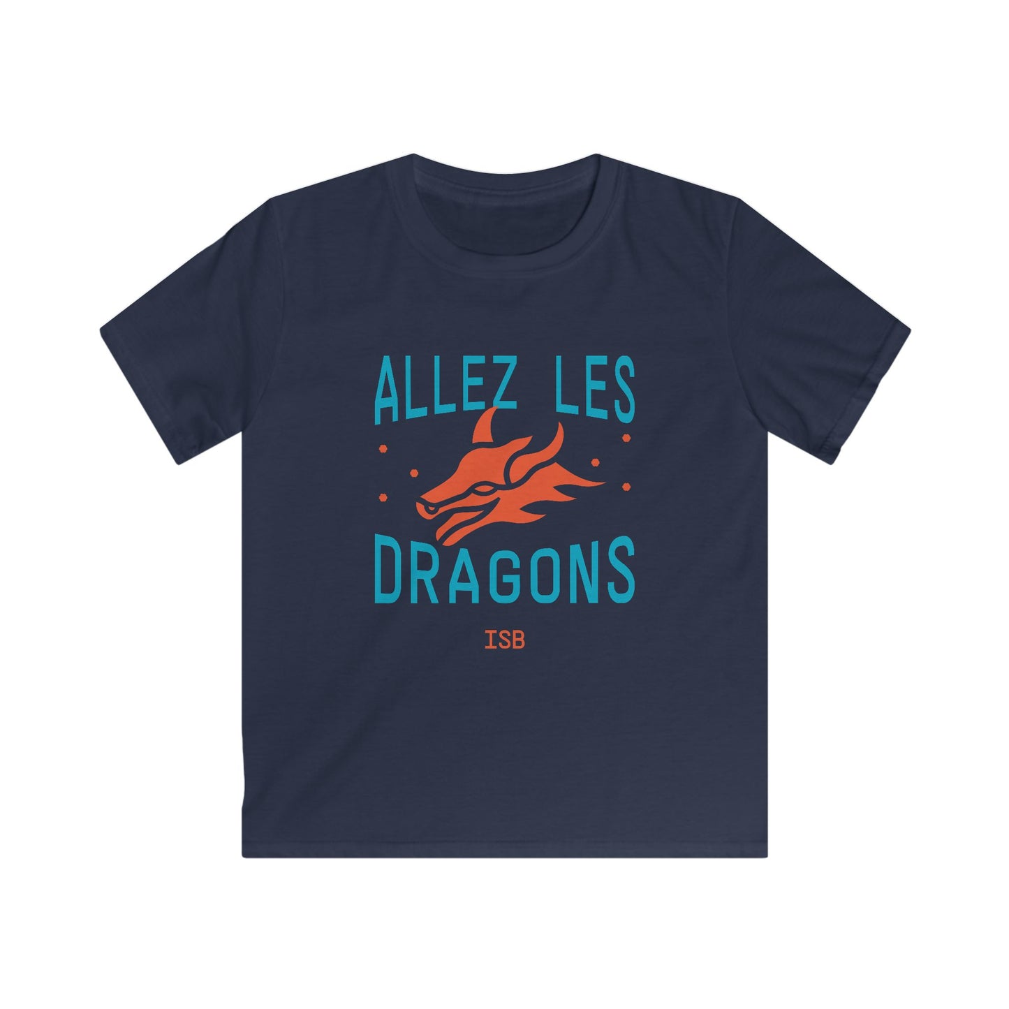 Allez Les Dragons Kids Tee — French Dragon Team Shirt for Kids