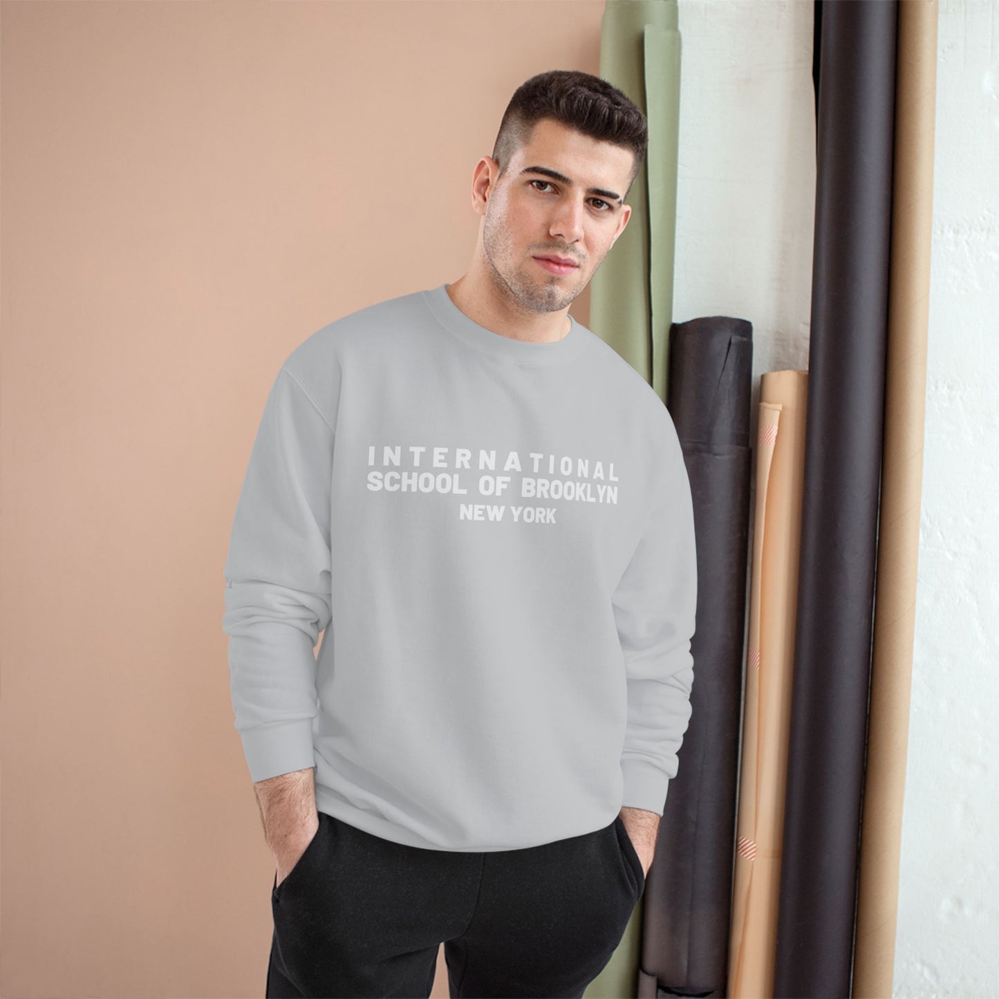 International School of Brooklyn New York Champion Sweatshirt — Vintage Collegiate Crewneck (New York)