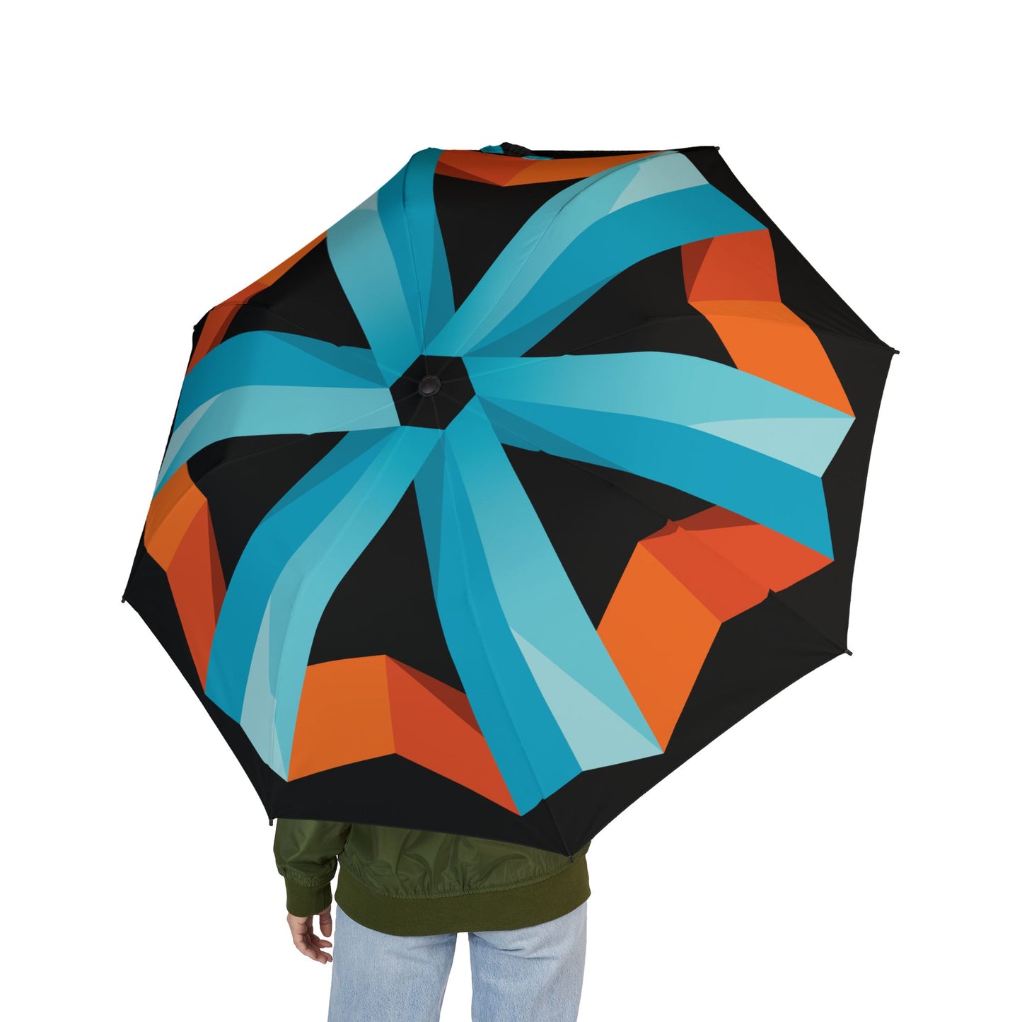 ISB Semi-Automatic Foldable Umbrella (Black)