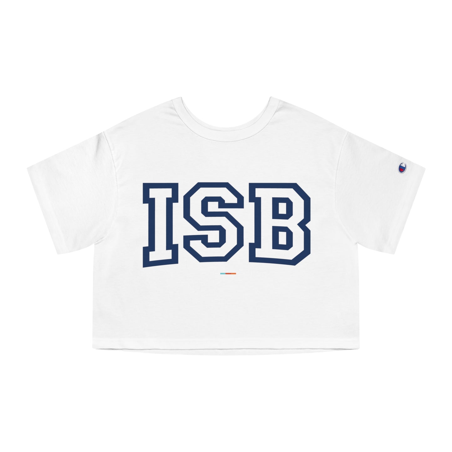 Champion Cropped T-Shirt with Bold ISB Design