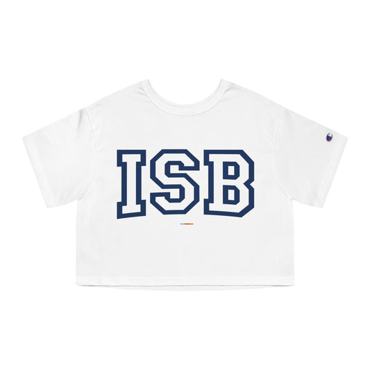 Champion Cropped T-Shirt with Bold ISB Design
