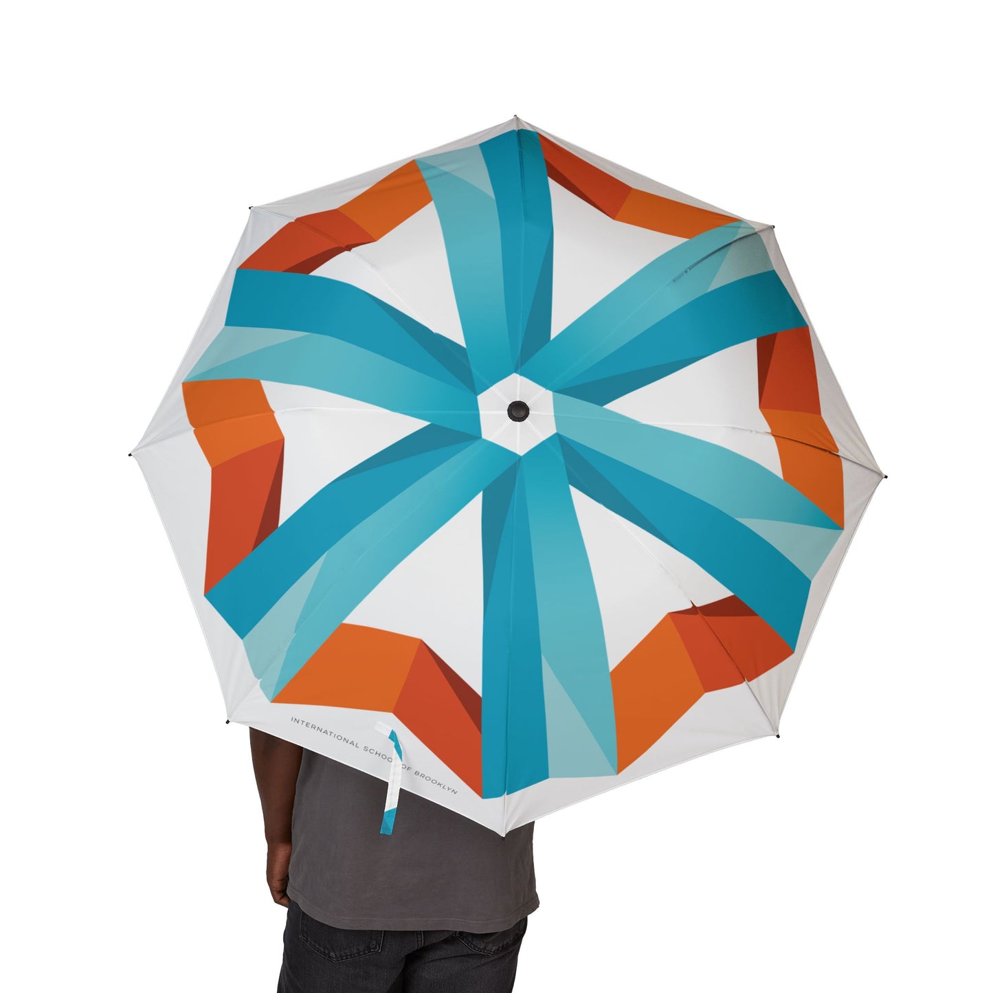 ISB Semi-Automatic Foldable Umbrella (White)