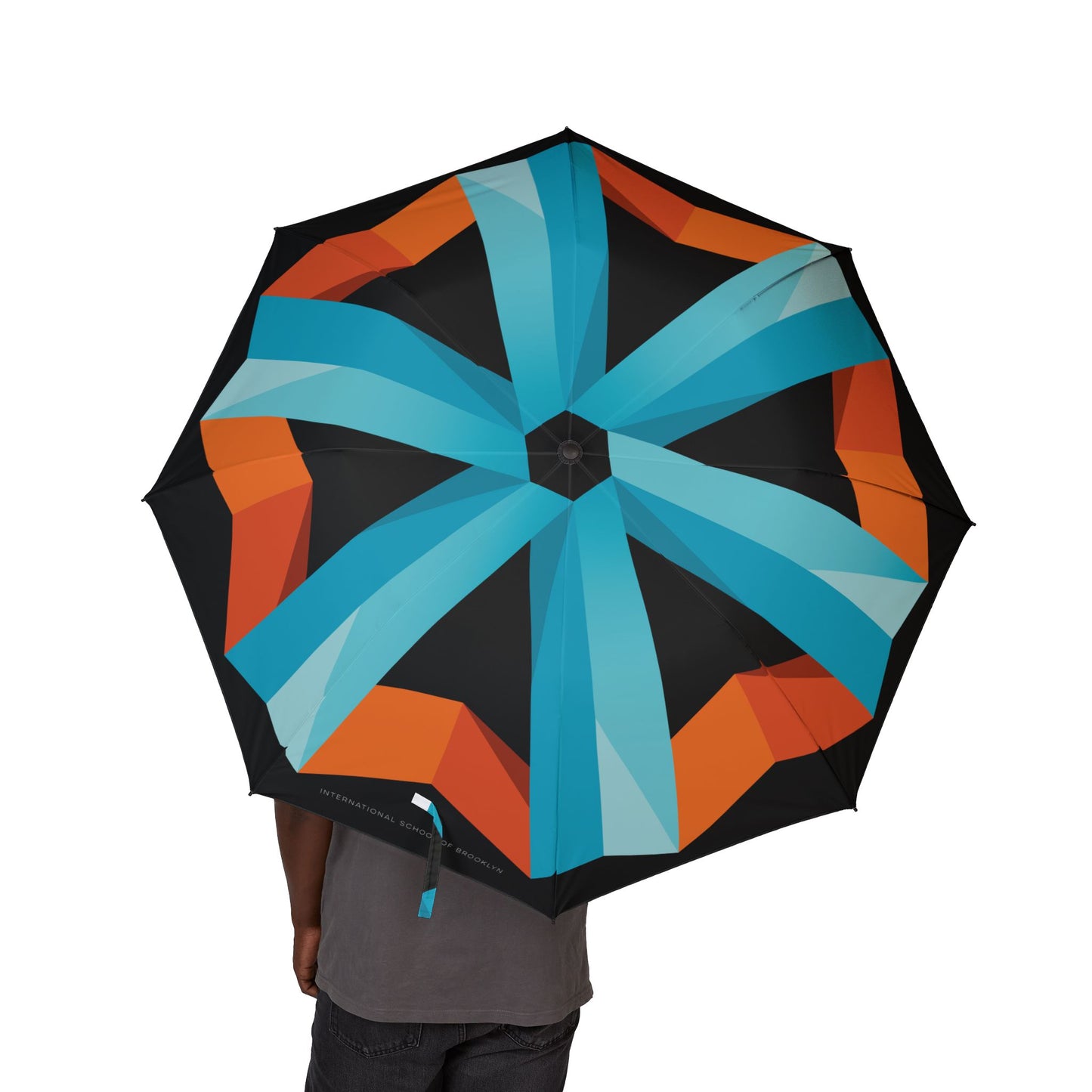 ISB Semi-Automatic Foldable Umbrella (Black)