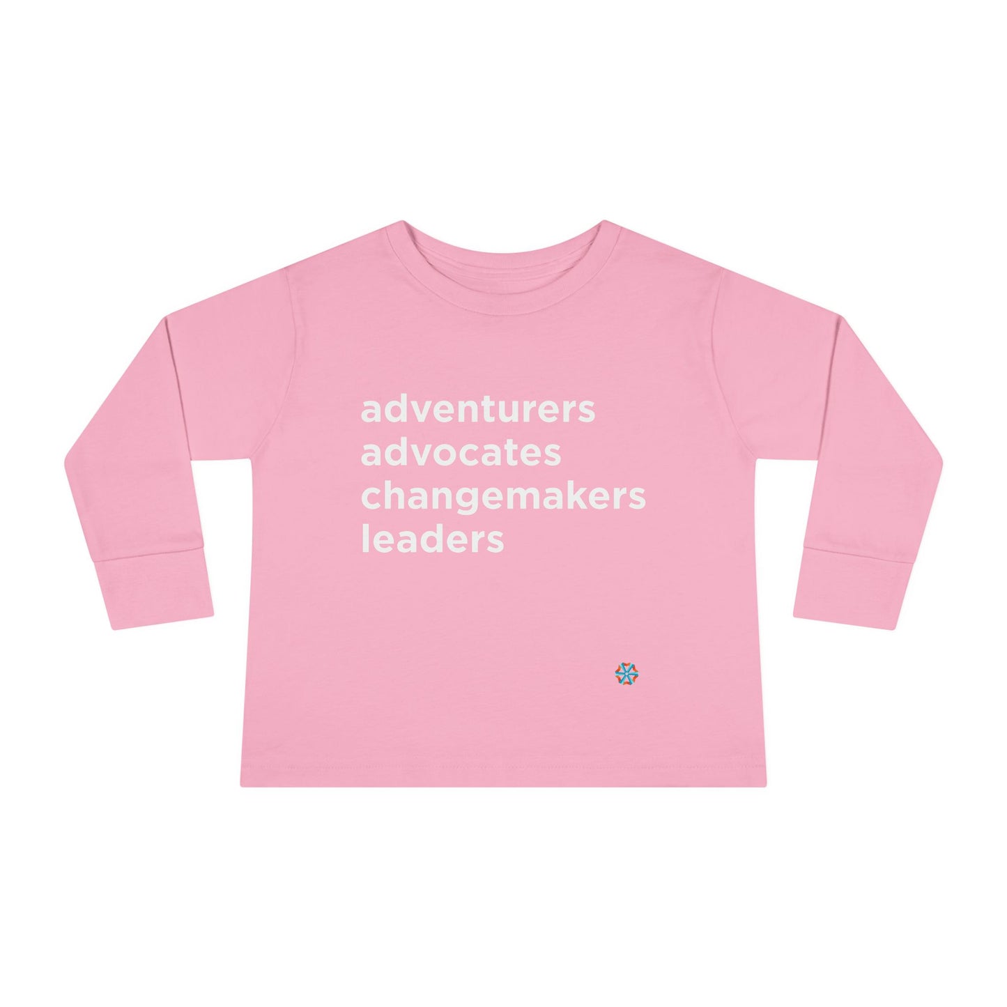 ISB Mission Toddler Long Sleeve Tee (White Lettering)