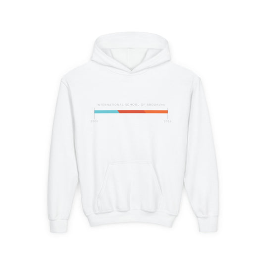 Youth Hoodie International School of Brooklyn 20 Years Celebration Timeline