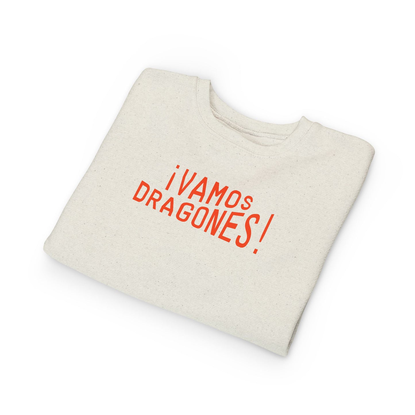 ¡Vamos Dragones! Toddler Sweatshirt — Spanish Team Spirit Kids Crewneck